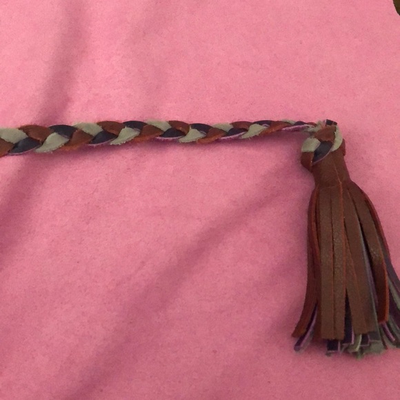 3for$30| Anthropologie suede leather tassel belt - Picture 2 of 3